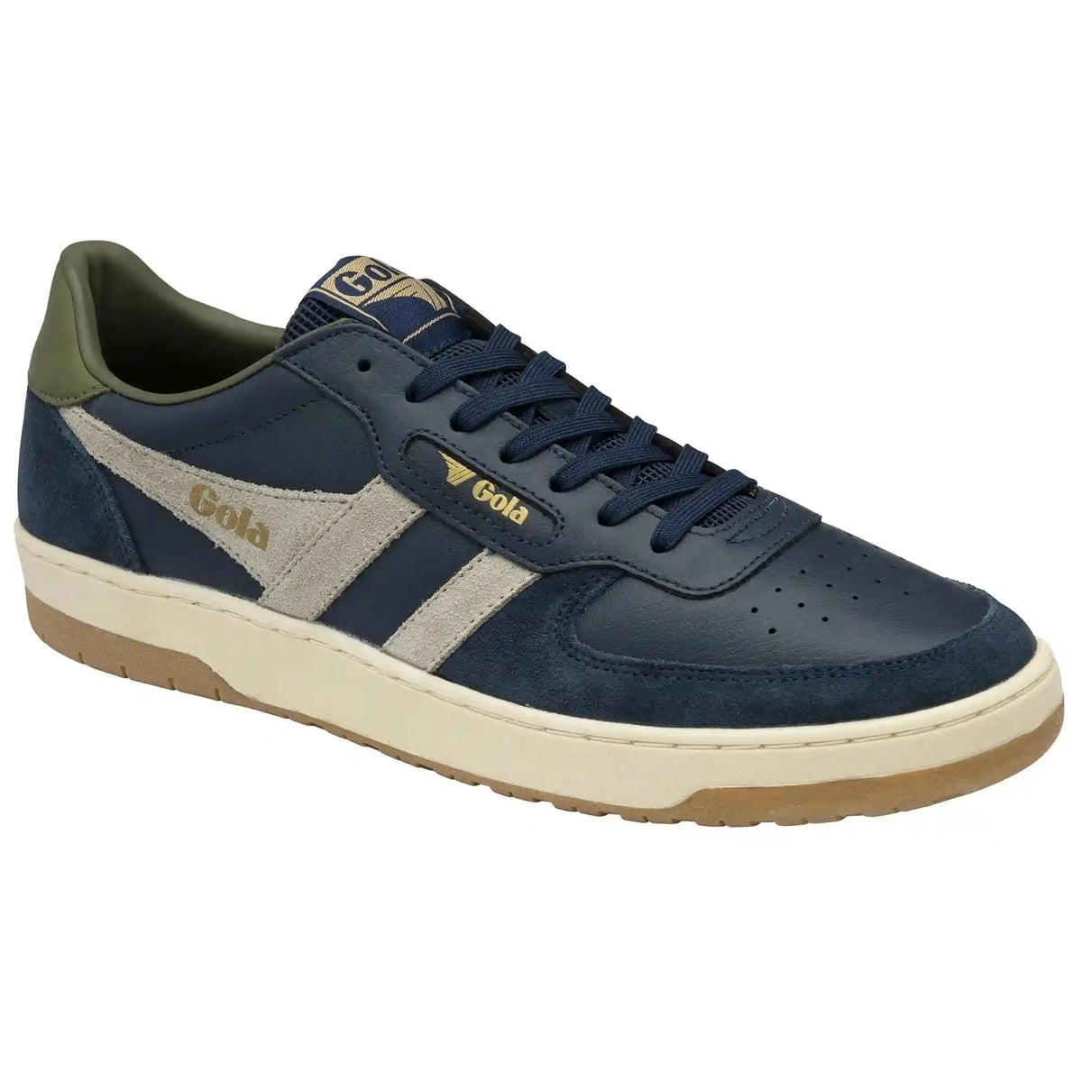 Gola Classics Men's Hawk Sneakers - Navy/Feather Grey/Khaki