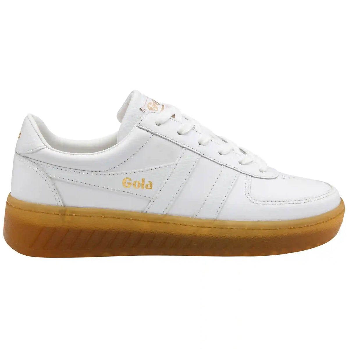 Gola Classics Women's Grandslam Leather Sneakers - White/White/Gum