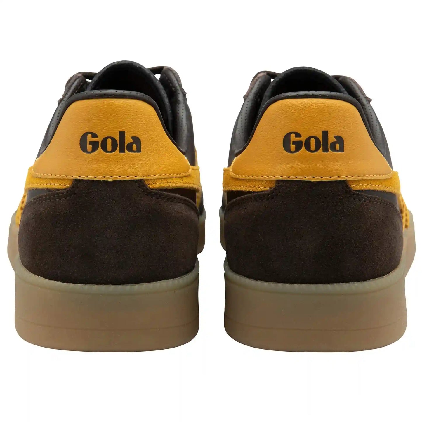 Gola Classics Men's Viper Leather Sneakers - Dark Brown/Sun/Gum