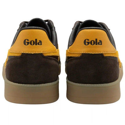 Gola Classics Men's Viper Leather Sneakers - Dark Brown/Sun/Gum