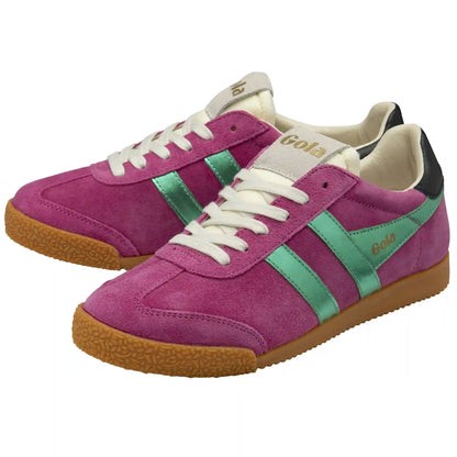 Gola Classics Women's Elan Glitz Sneakers - Fuchsia/Emerald/Black