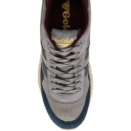 Gola Classics Men's Delta Sneakers - Cement/Navy/Dark Khaki