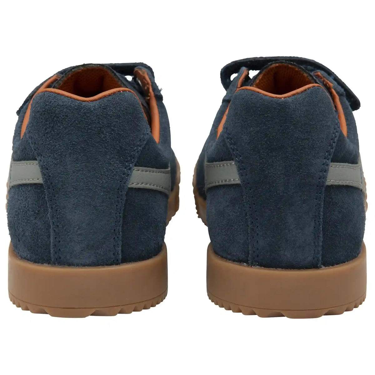 Gola Classics Kids' Harrier Strap Sneakers - Navy/Cement/Moody Orange