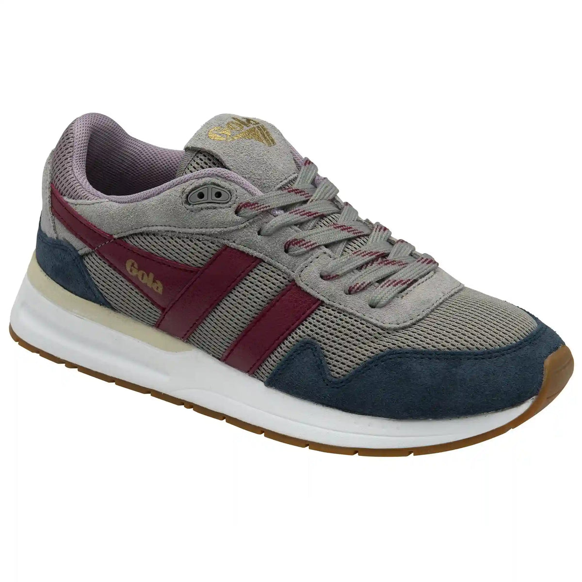 Gola Classics Women's Delta Sneakers - Cement/Navy/Cerise