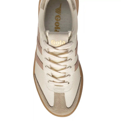 Gola Classics Women's Athena Leather Sneakers - Off White/Bone/Cameo/Gold/Gum