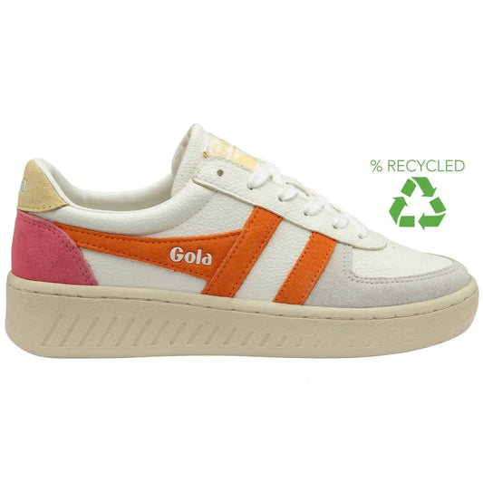 Gola Classics Women's Grandslam Trident Sneakers - White/Apricot/Buttermilk