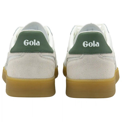 Gola Classics Men's Viper Leather Sneakers - White/White/Evergreen/Gum