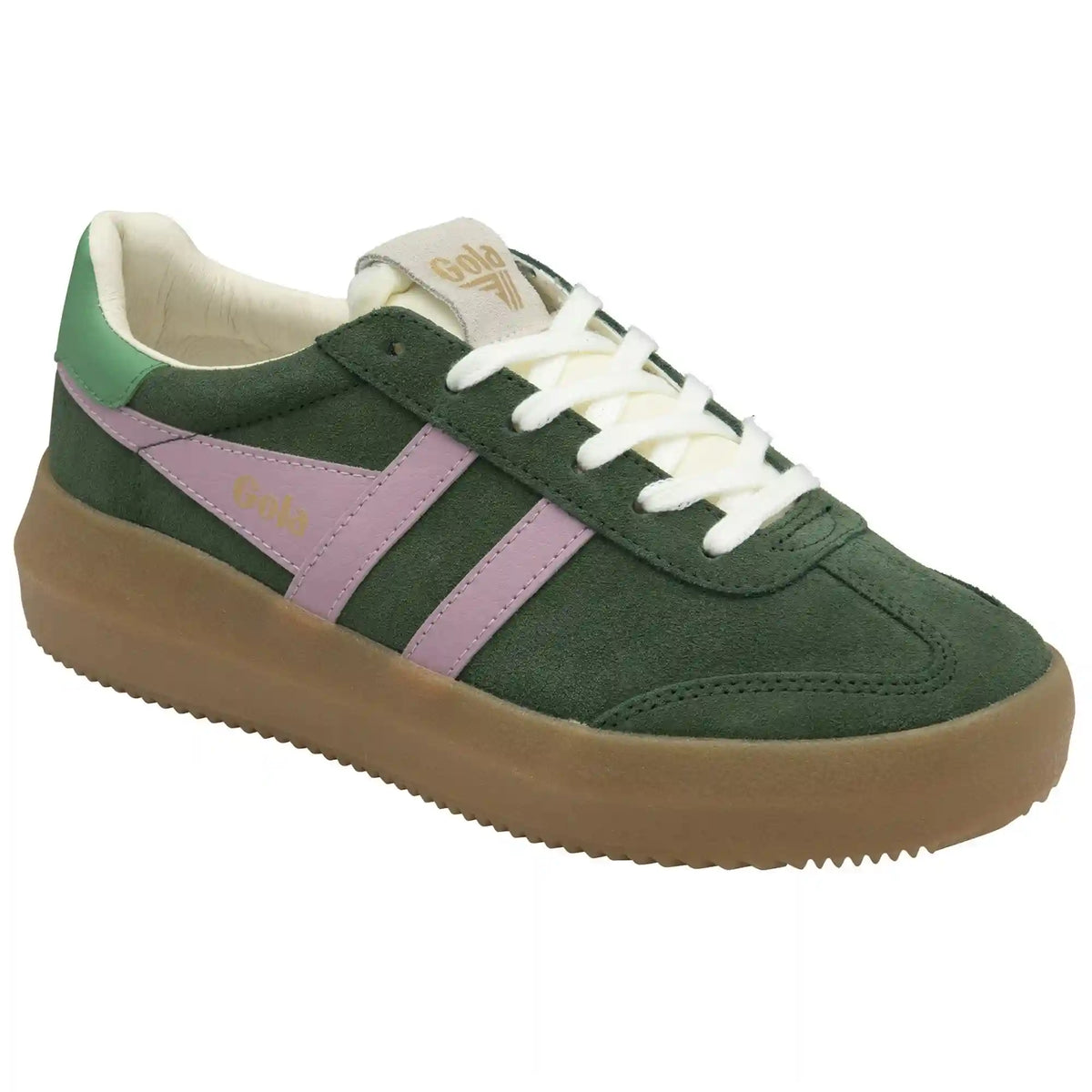 Gola Classics Women's Athena Sneakers - Evergreen/Candy/Jade/Gum