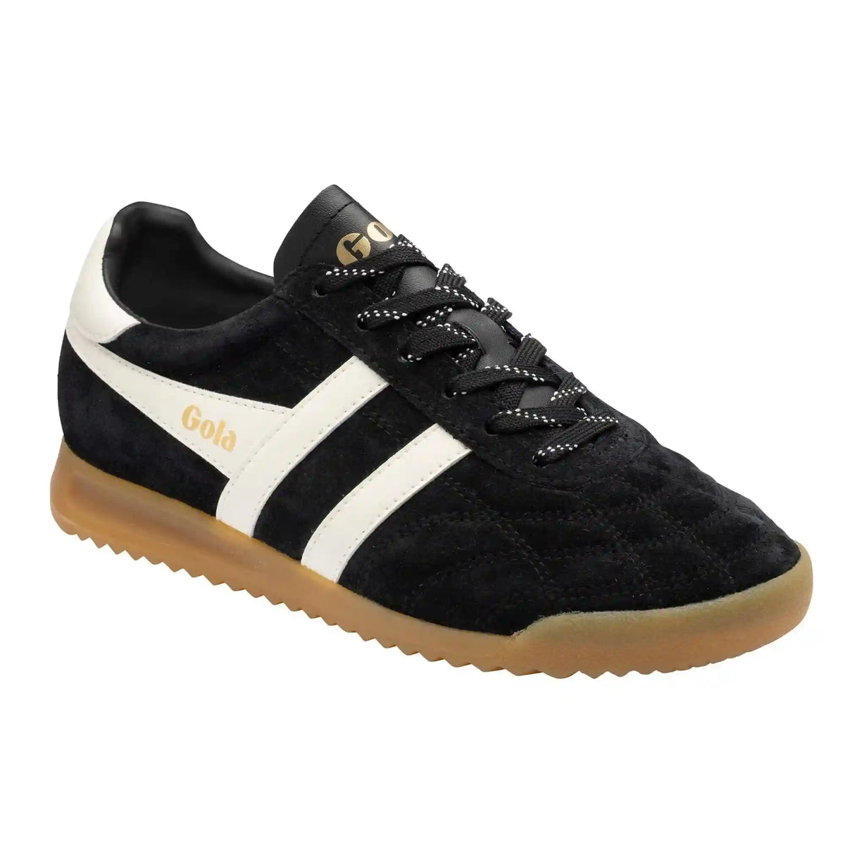Gola Classics Women's Stadium Suede Sneakers - Black/Off White