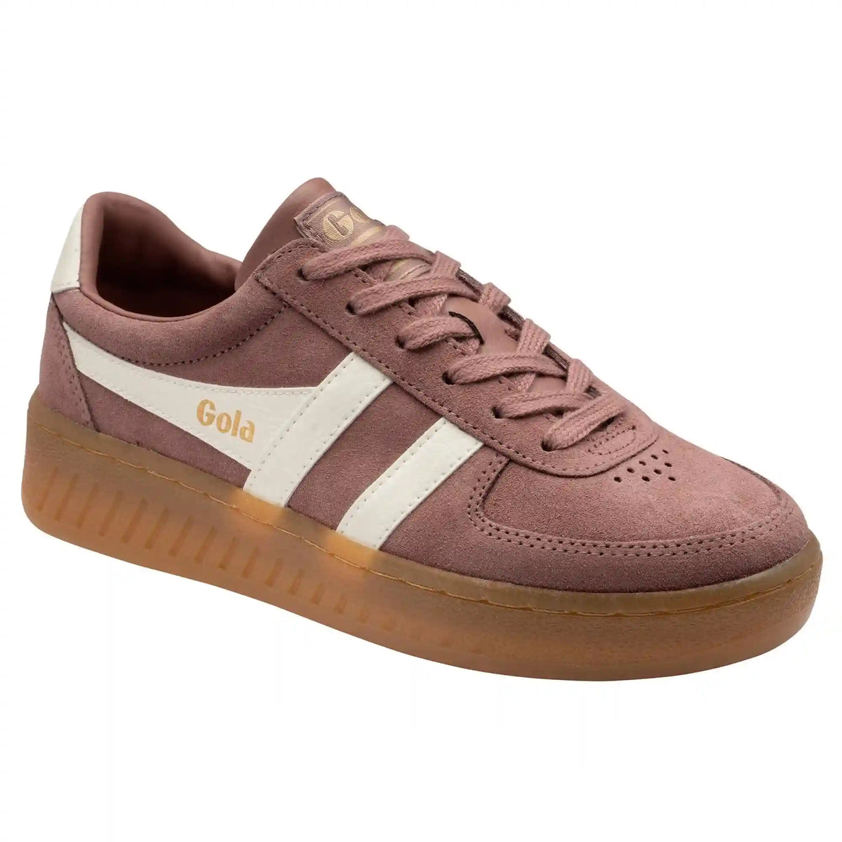 Gola Classics Women's Grandslam Suede Sneakers - Brownrose/Off White/Gum