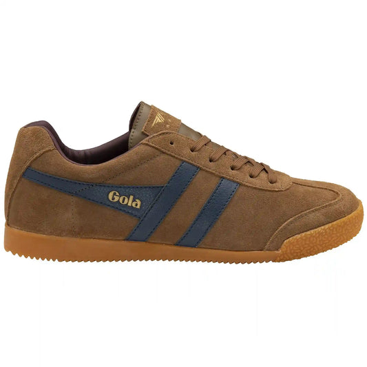 Gola Classics Men's Harrier Suede Sneakers - Tobacco/Navy/Burgundy