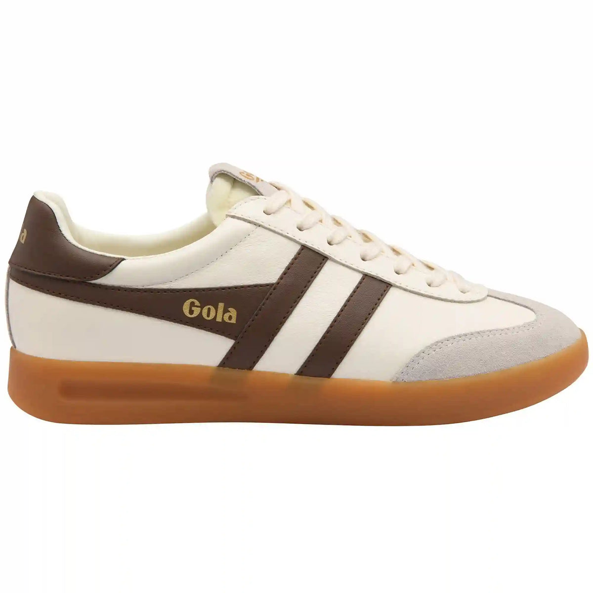 Gola Classics Men's Cyclone Leather Sneakers - Off White/Root/Gum