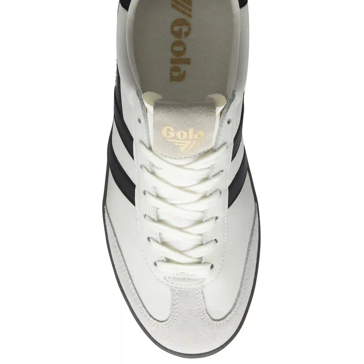 Gola Classics Men's Cyclone Leather Sneakers - White/Black/Dark Gum