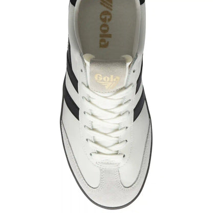 Gola Classics Men's Cyclone Leather Sneakers - White/Black/Dark Gum
