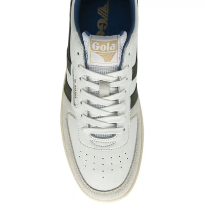 Gola Classics Men's Hawk Sneakers - White/Dark Khaki/Sapphire