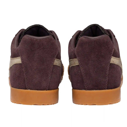 Gola Classics Women's Harrier Mirror Sneakers - Cocoa/Gold/Gum