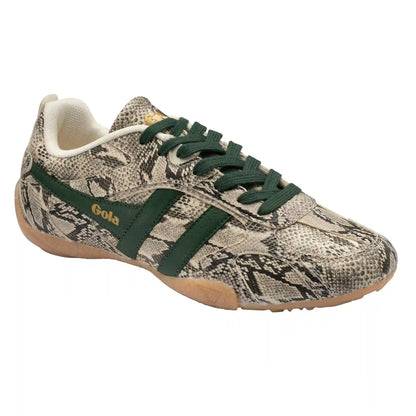 Gola Classics Women's Corva Snake Sneakers - Off White/Evergreen/Gum