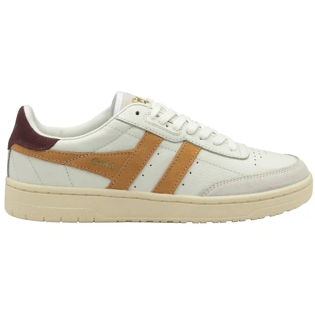 Gola Classics Women's Falcon Sneakers - White/Salmon/Windsor Wine
