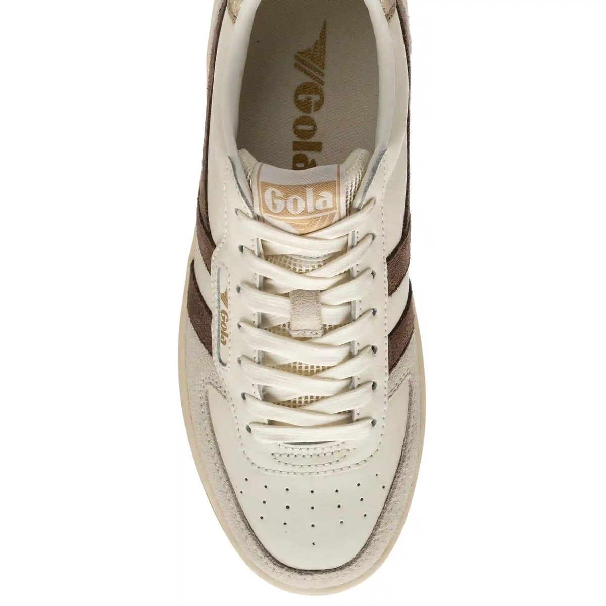 Gola Classics Women's Hawk Sneakers - Off White/Otter/Gold