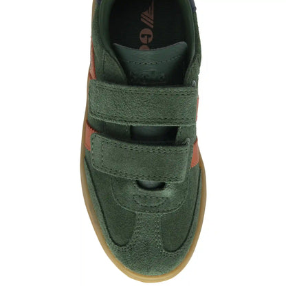 Gola Classics Kids' Viper Strap Sneakers - Evergreen/Moody Orange/Navy/Gum
