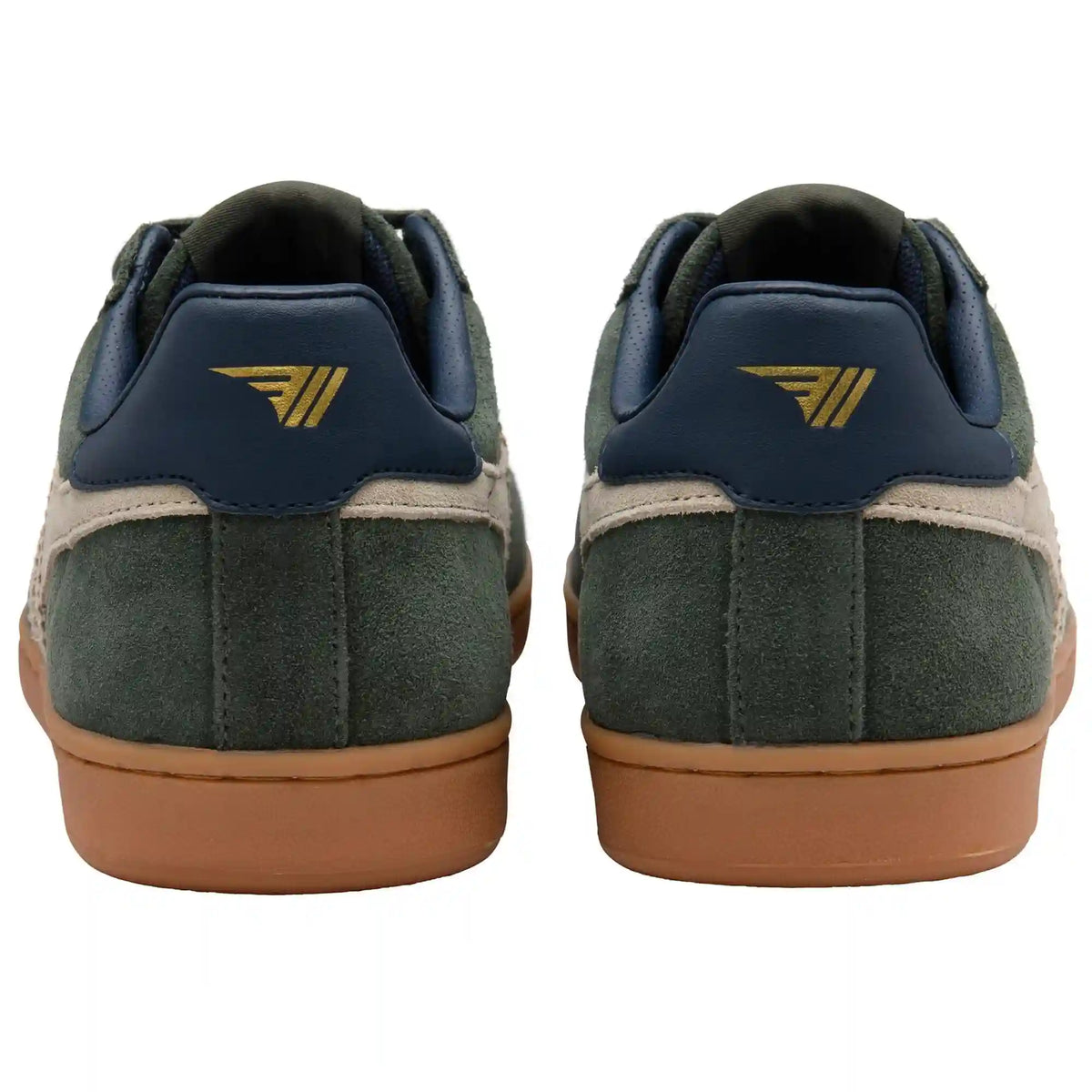 Gola Classics Men's Equipe II Suede Sneakers - Dark Khaki/Bone/Navy