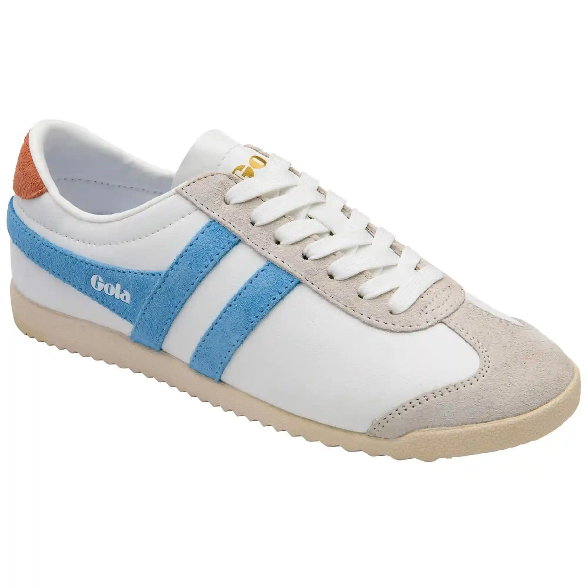 Gola Classics Women's Bullet Pure Sneakers - White/Lake/Terracotta