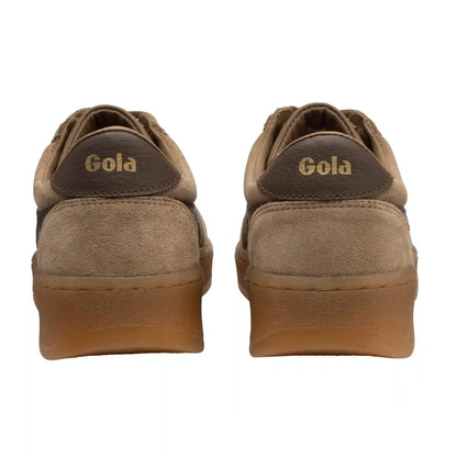 Gola Classics Women's Grandslam Suede Sneakers - Light Caramel/Dark Brown/Gum
