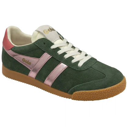Gola Classics Women's Elan Glitz Sneakers - Evergreen/Pink/Coral