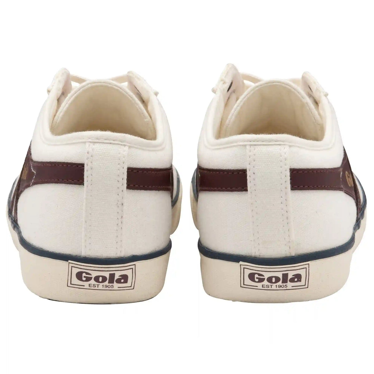 Vegan Gola Classics Men's Comet Plimsoll Sneakers - Off White/Burgundy/Navy