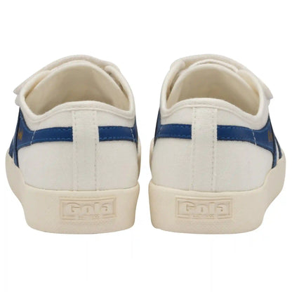 Vegan Gola Classics Women's Coaster Strap Sneakers - Off White/Vintage Blue