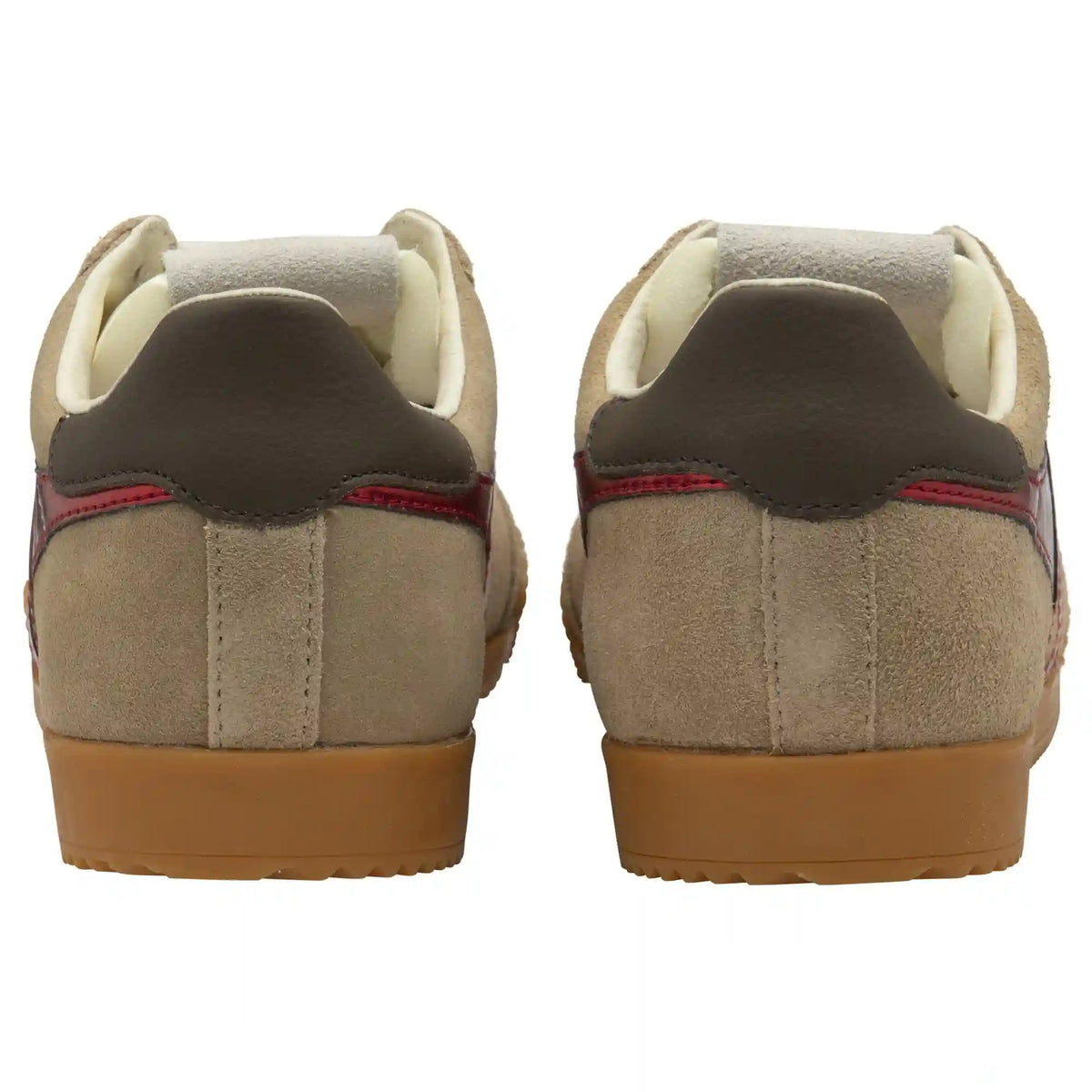 Gola Classics Women's Elan Glitz Sneakers - Light Caramel/Red/Dark Brown