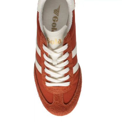 Gola Classics Women's Sprinter Sneakers - Deep Orange/Off White