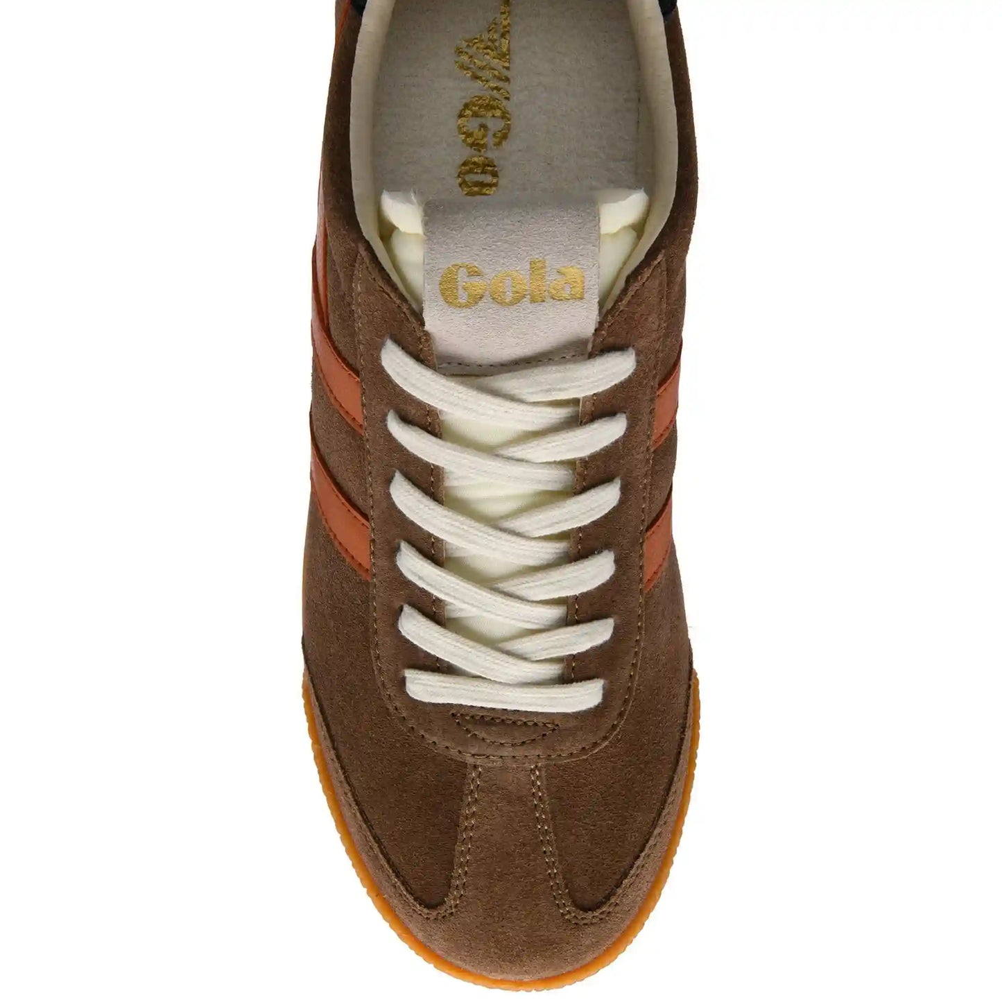 Gola Classics Men's Elan Sneakers - Otter/Moody Orange/Black