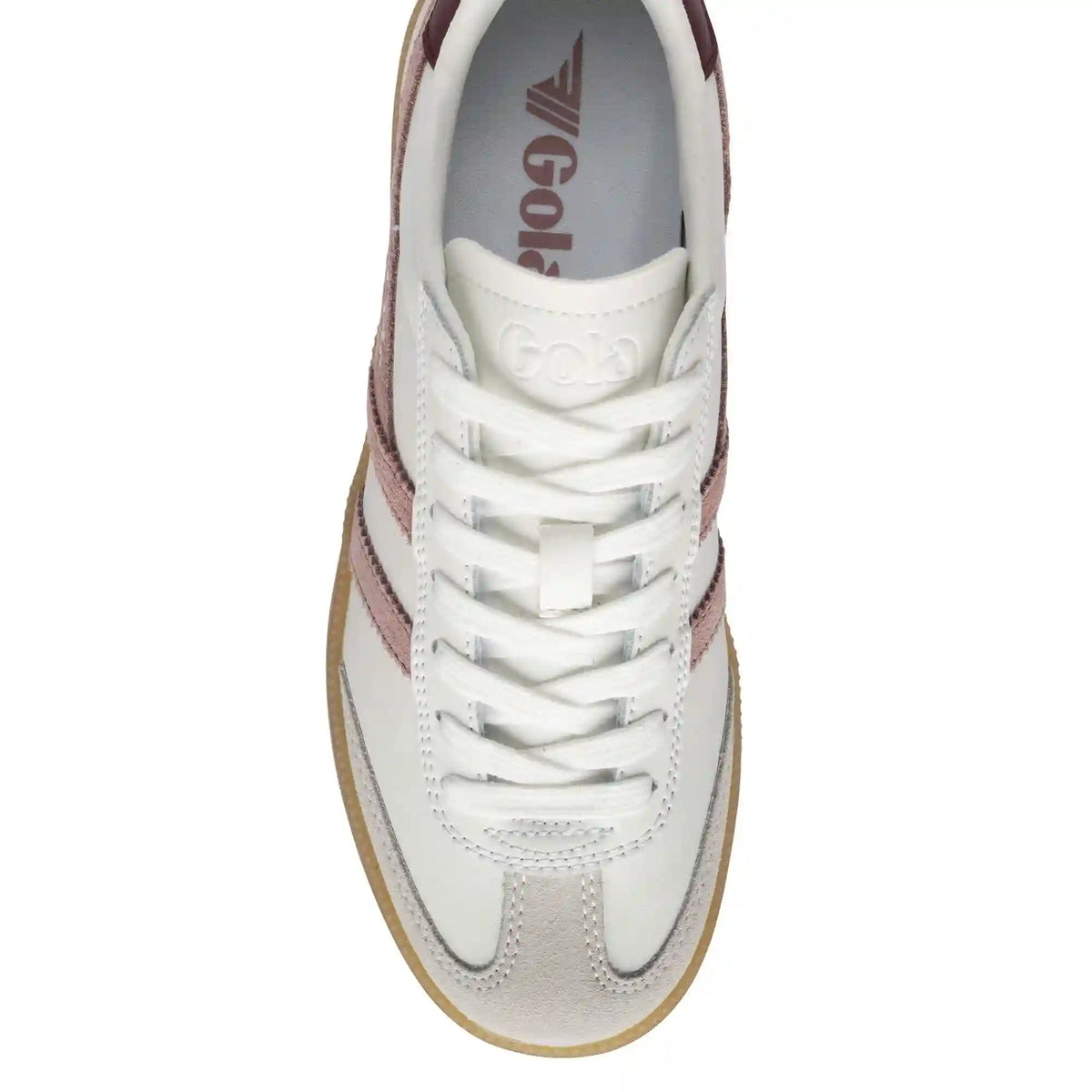 Gola Classics Women's Viper Leather Sneakers - White/Brownrose/Windsor Wine/Gum