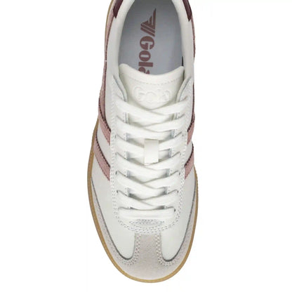Gola Classics Women's Viper Leather Sneakers - White/Brownrose/Windsor Wine/Gum