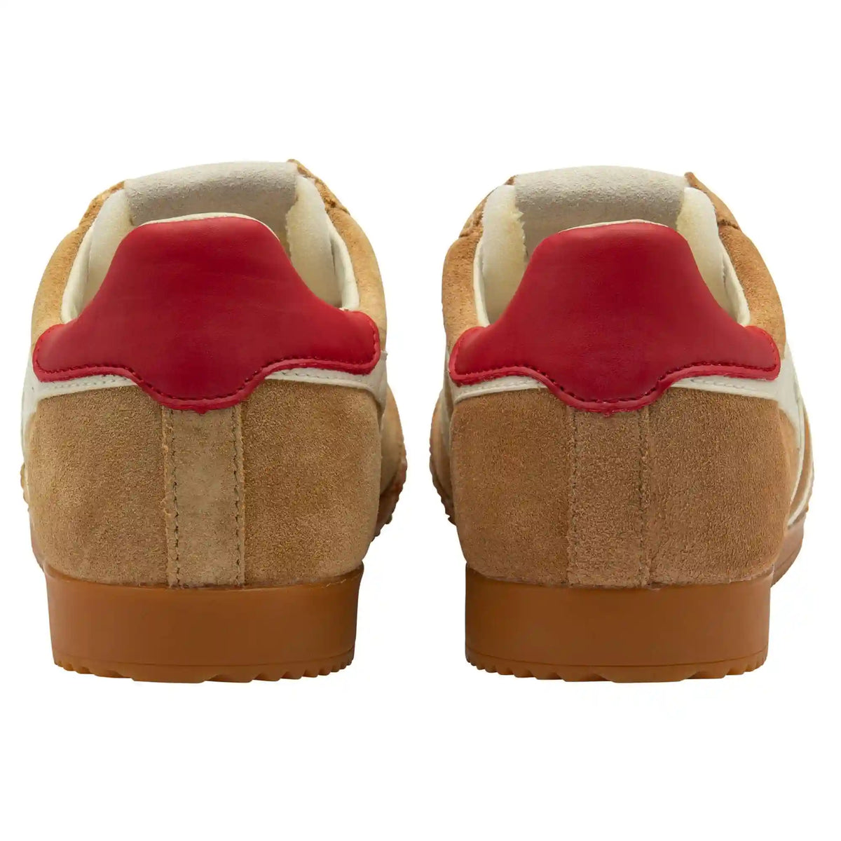 Gola Classics Women's Elan Sneakers - Caramel/Off White/Deep Red