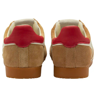 Gola Classics Women's Elan Sneakers - Caramel/Off White/Deep Red