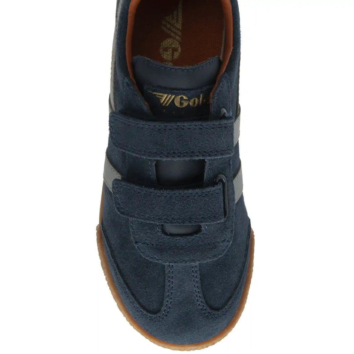 Gola Classics Kids' Harrier Strap Sneakers - Navy/Cement/Moody Orange