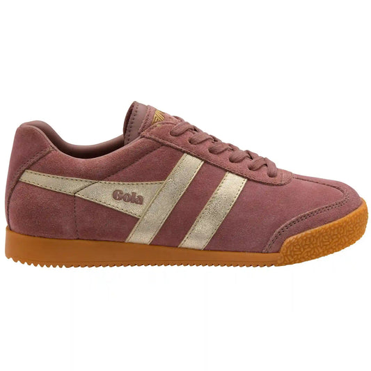 Gola Classics Women's Harrier Mirror Sneakers - Brownrose/Gold/Gum