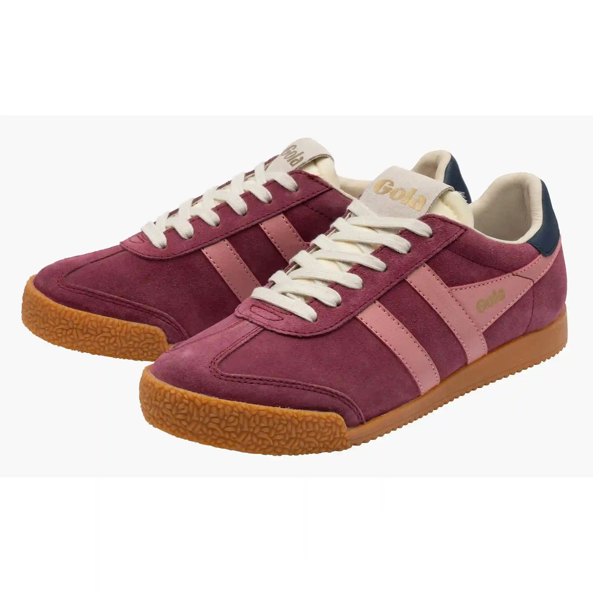 Gola Classics Women's Elan Sneakers - Cerise/Coral Pink/Navy