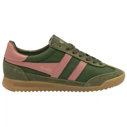 Gola Classics Women's Tornado Sneakers - Military Green/Coral Pink