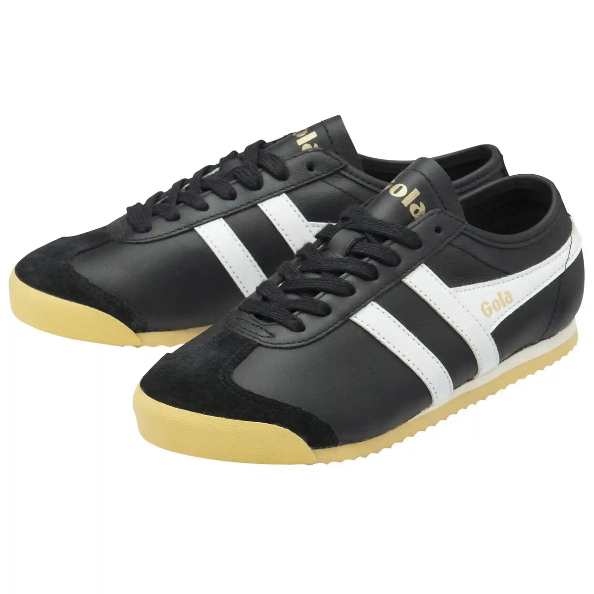 Gola Classics Women's Race Leather Sneakers - Black/White
