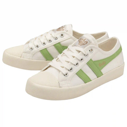 Vegan Gola Classics Women's Coaster - Off White/Patina Green