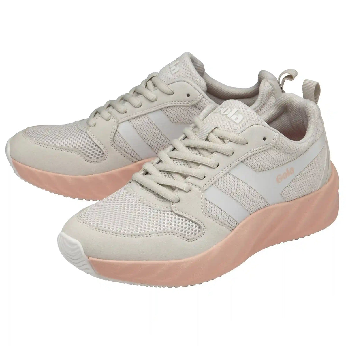 Gola Performance Women's Lansen Sneakers - Arcade White/Pearl Pink