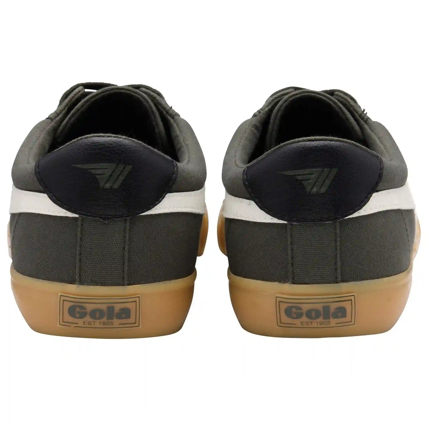 Vegan Gola Classics Men's Varsity Sneakers - Dark Khaki/Off White/Black/Gum