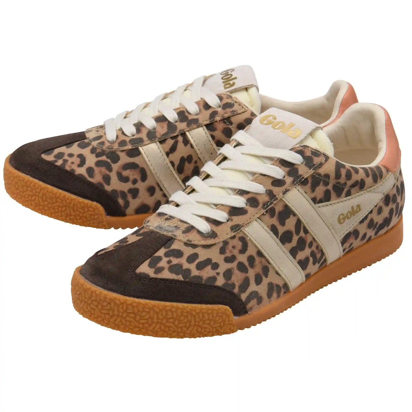 Gola Classics Women's Elan Safari Sneakers - Leopard/Mocha/Gold/Terracotta