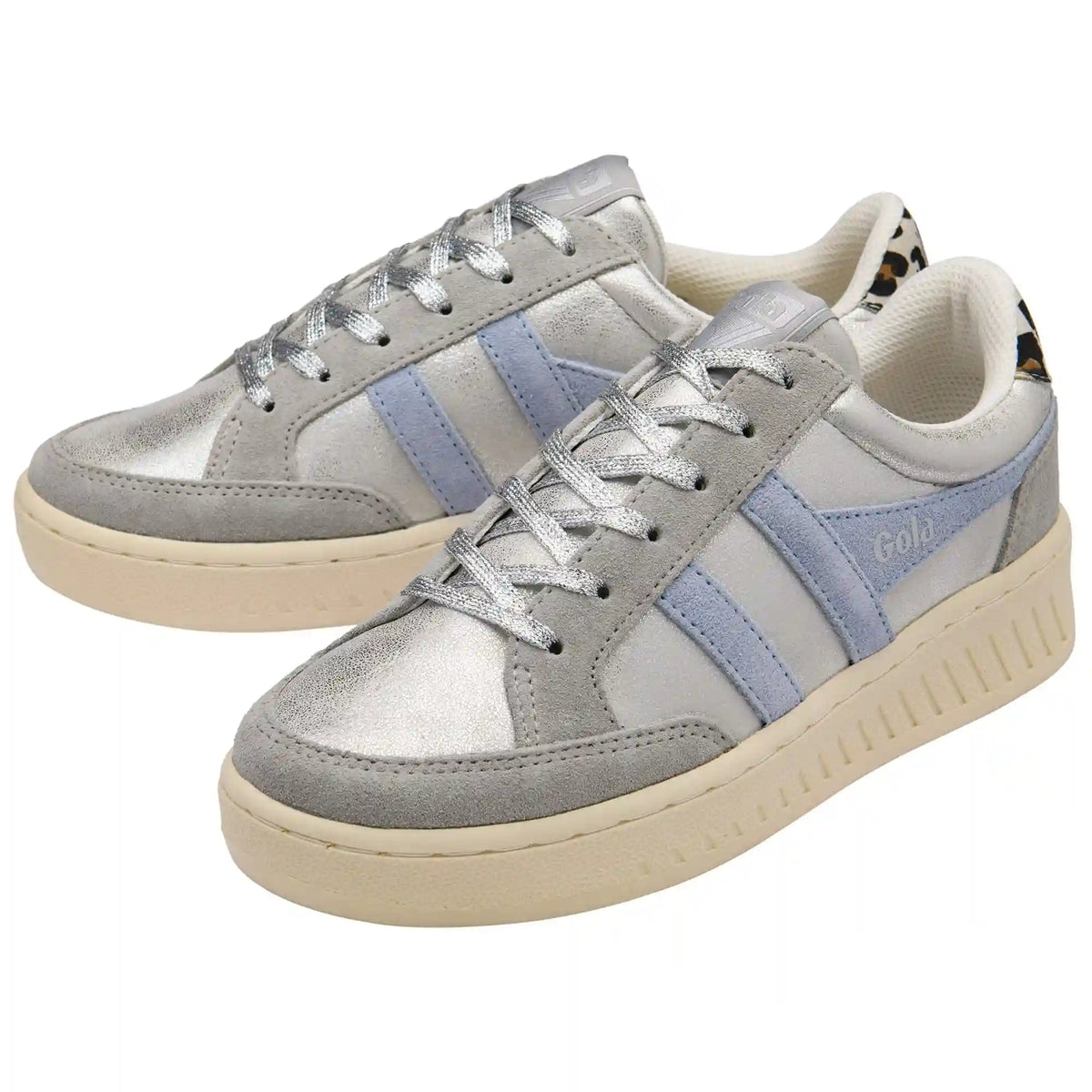 Gola Classics Women's Superslam Blaze II Sneakers - Silver/Air/Snow Leopard