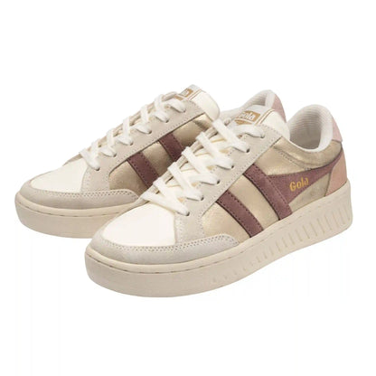 Gola Classics Women's Superslam Blaze Sneakers - Gold/Brownrose/Chalk Pink