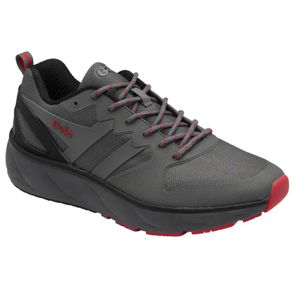 Gola Performance Men's Thunder Sneakers - Charcoal/Black/Deep Red