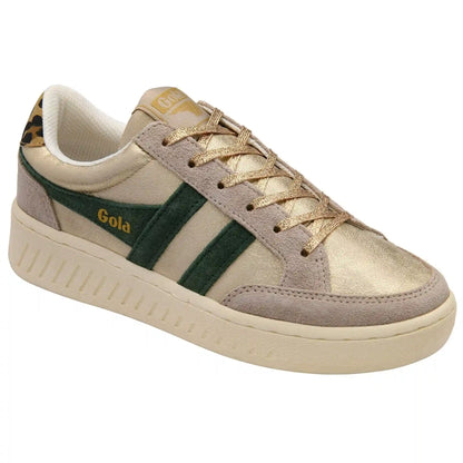 Gola Classics Women's Superslam Blaze II Sneakers - Gold/Evergreen/Leopard